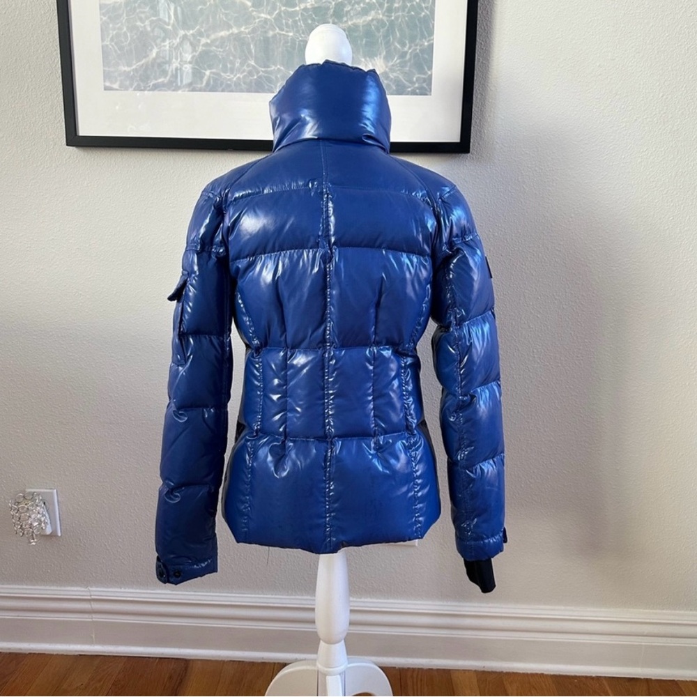 Sam. Blue Down Puffer Jacket Size Medium - image 2